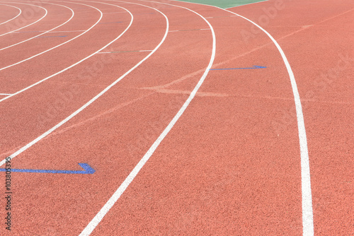 Beautiful athletics track