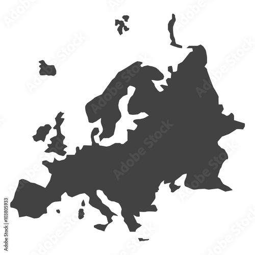 vector Europe map 