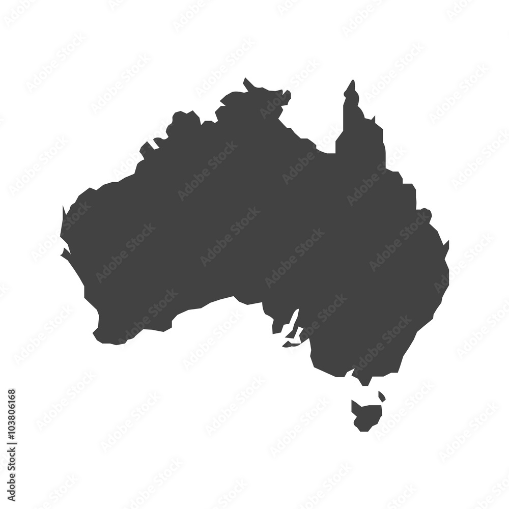 map of australia map concept vector