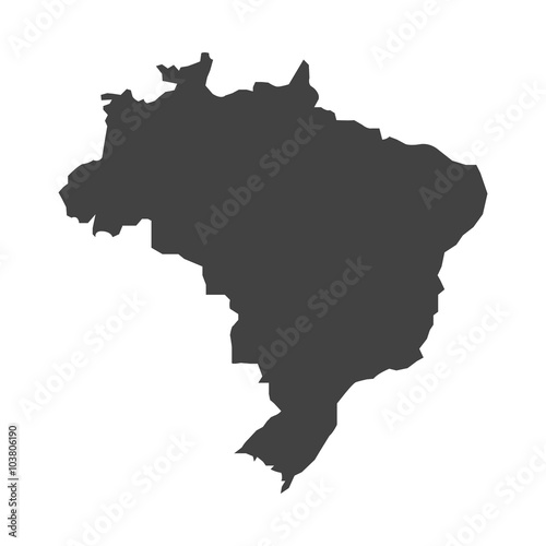 vector map of Brazil. Brazil