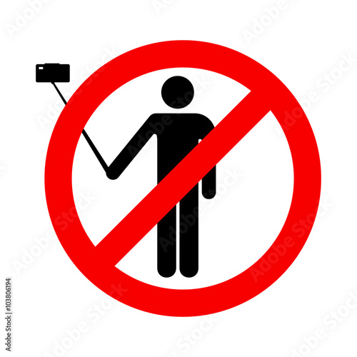 No selfie sign