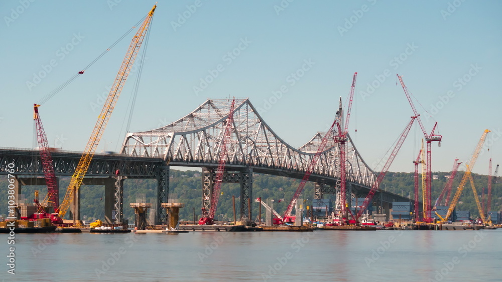 4K New Tappan Zee Bridge Timelapse Medium Shot Zooming 4K New Tappan Zee Bridge Timelapse Medium Shot Zooming