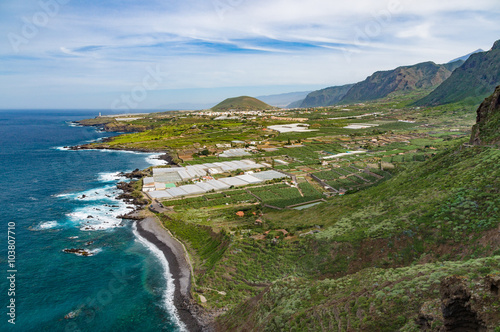 View on northern coastline of Tenerife