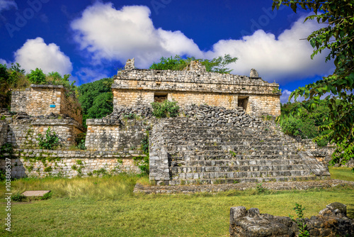 Obraz na płótnie Ek Balan Mayan Archeological Site. Maya Ruins, Yucatan Peninsula w salonie