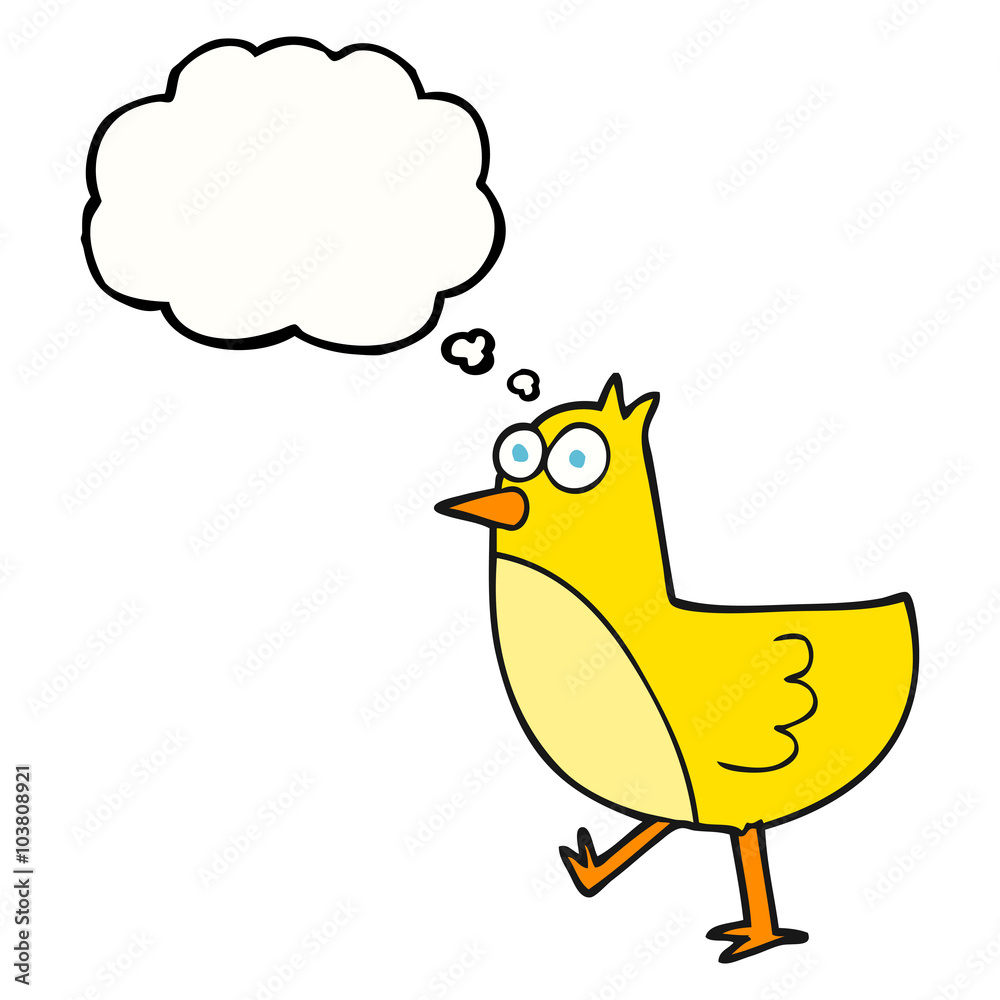 thought bubble cartoon bird thought bubble cartoon bird