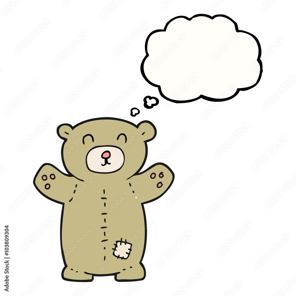 thought bubble cartoon teddy bear thought bubble cartoon teddy bear