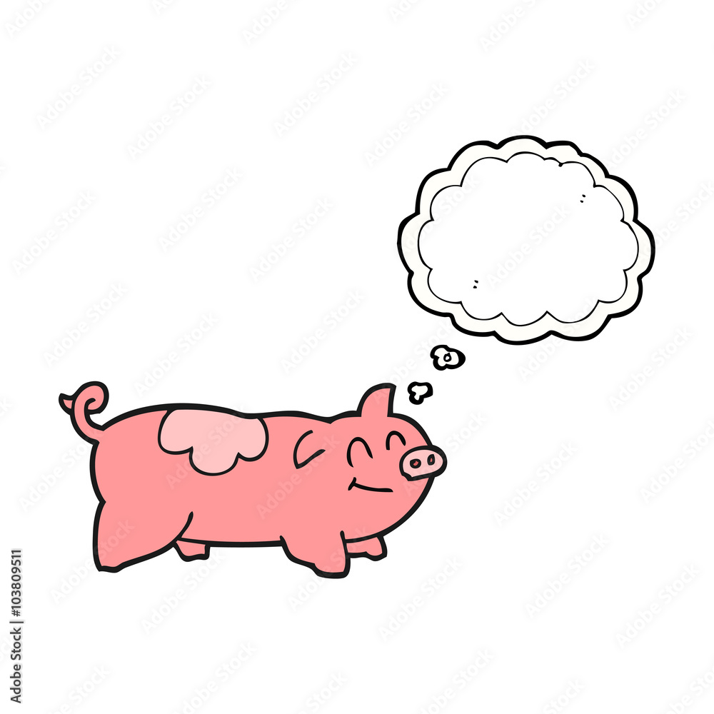 thought bubble cartoon pig thought bubble cartoon pig