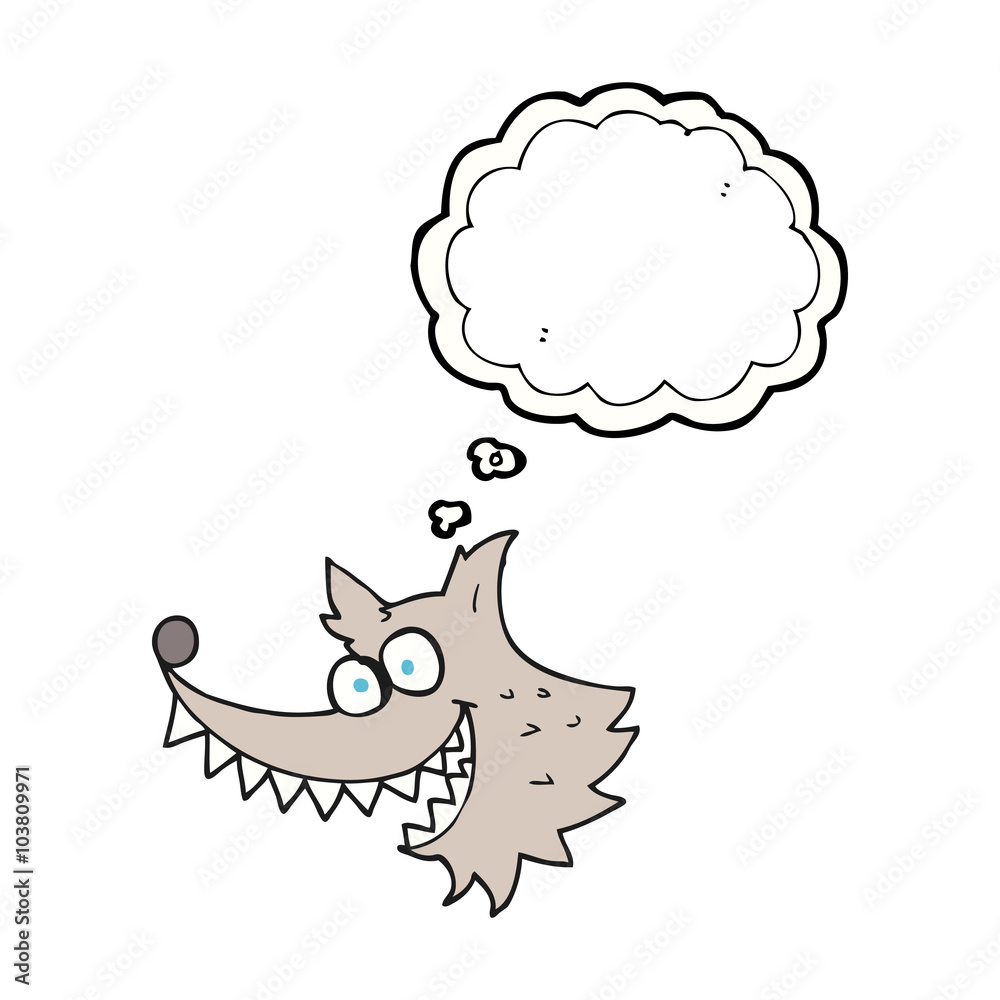 thought bubble cartoon crazy wolf thought bubble cartoon crazy wolf