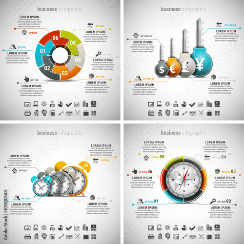 4 in 1  Infographics Bundle