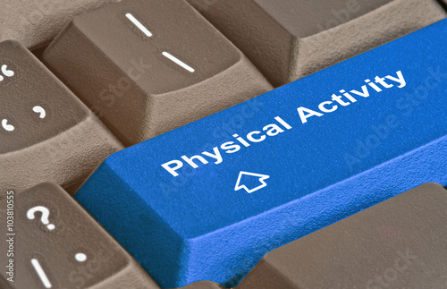 Keyboard with hot key for physical activity
