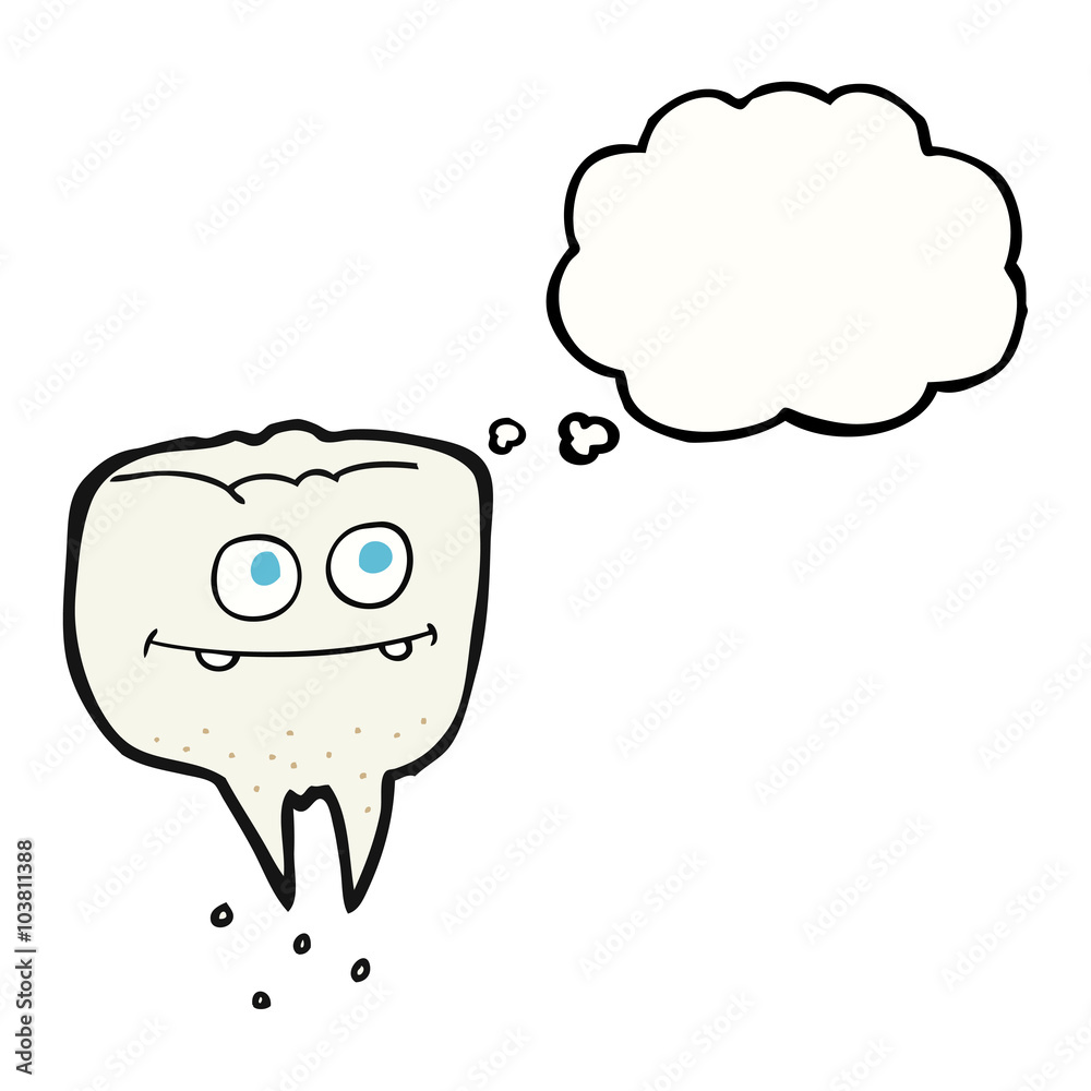 thought bubble cartoon tooth thought bubble cartoon tooth
