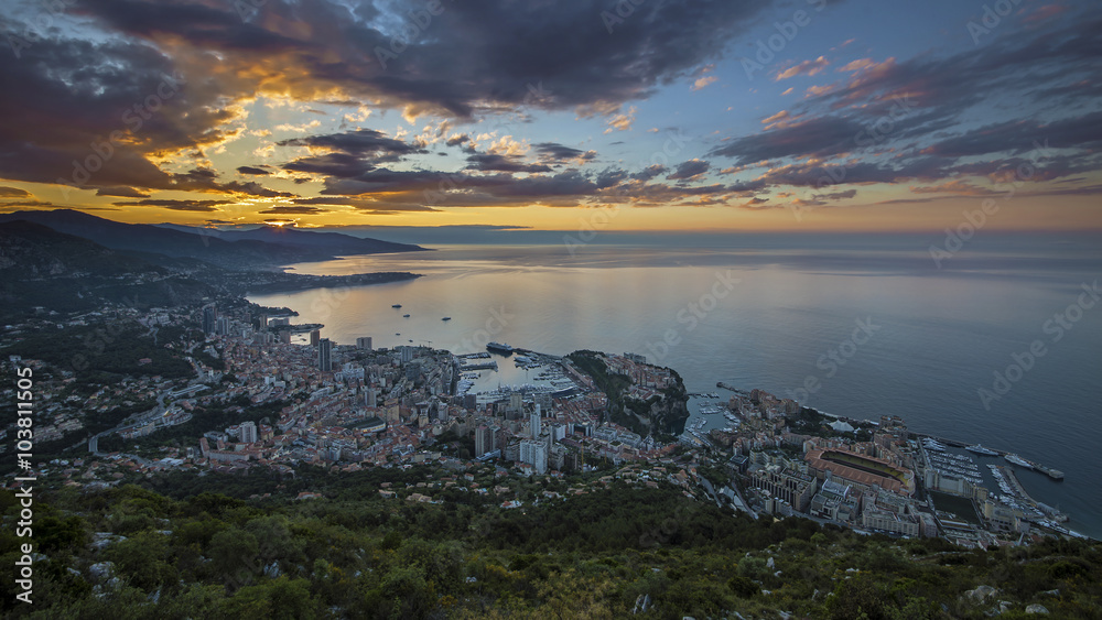 Sunrise in Monaco, Monte Carlo
