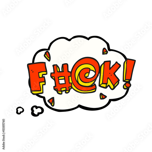 thought bubble cartoon swearword