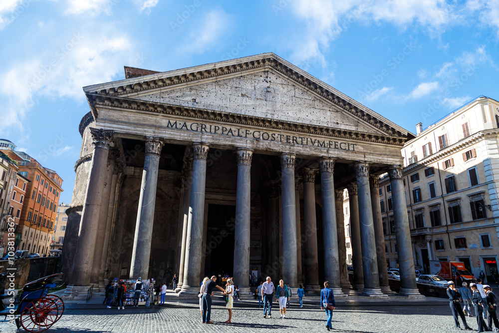 Front View of Pantheon