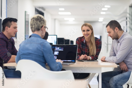 startup business team on meeting at modern office