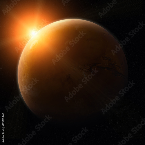 View of planet Mars