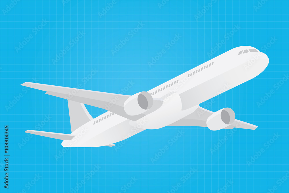 lets travelling poster icon with aeroplane plane