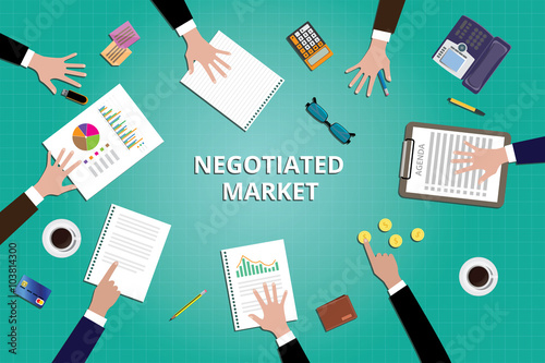 negotiated market marketing team work together