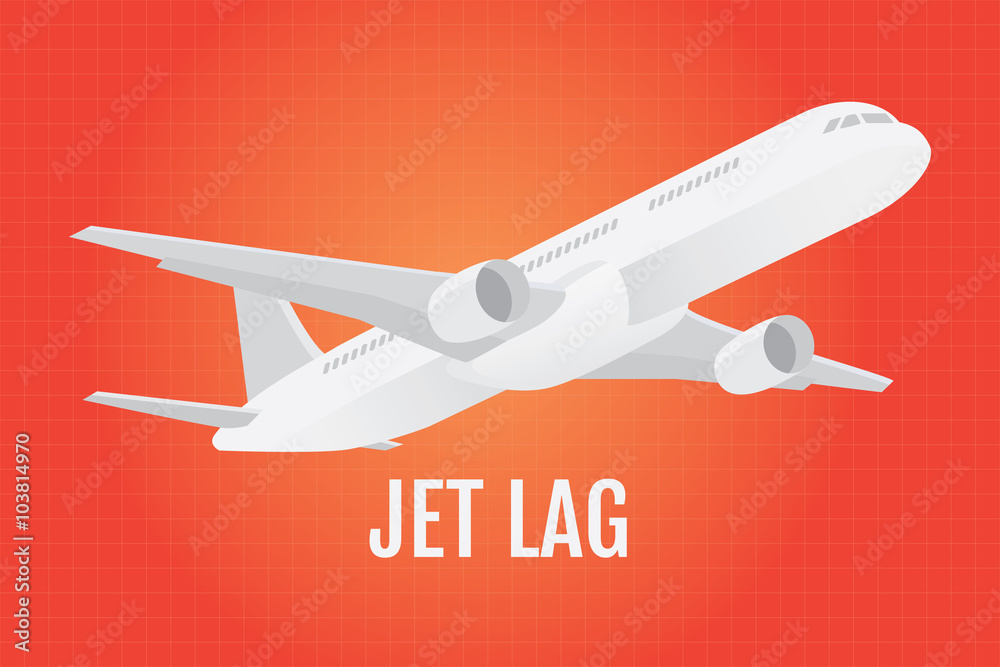 jetlag wit plane aroplance as background jetlag wit plane aroplance as background