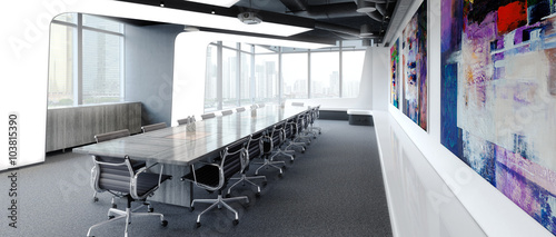 Cuadro en lienzo Konference Area (panoramic)