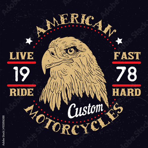 American Eagle Motorcycle Emblem.