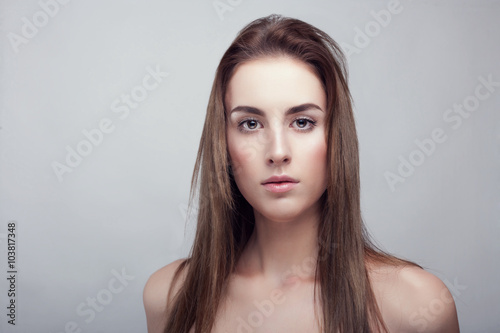 Woman with natural make up