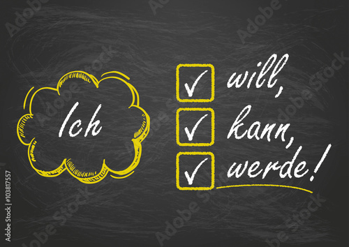 Blackboard Checklist Will Kann Werde