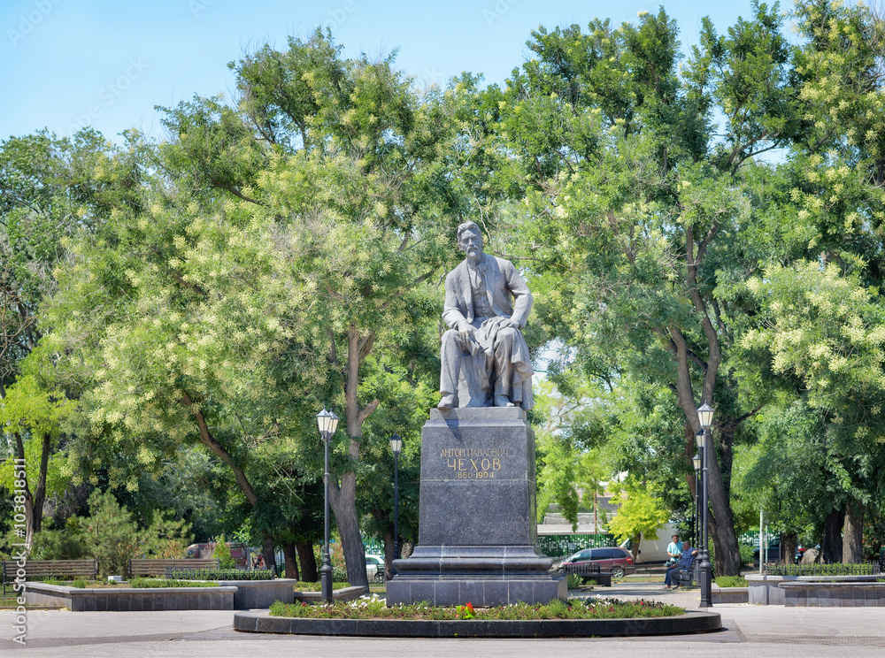 Anton Chekhov Monument in Taganrog, Russia