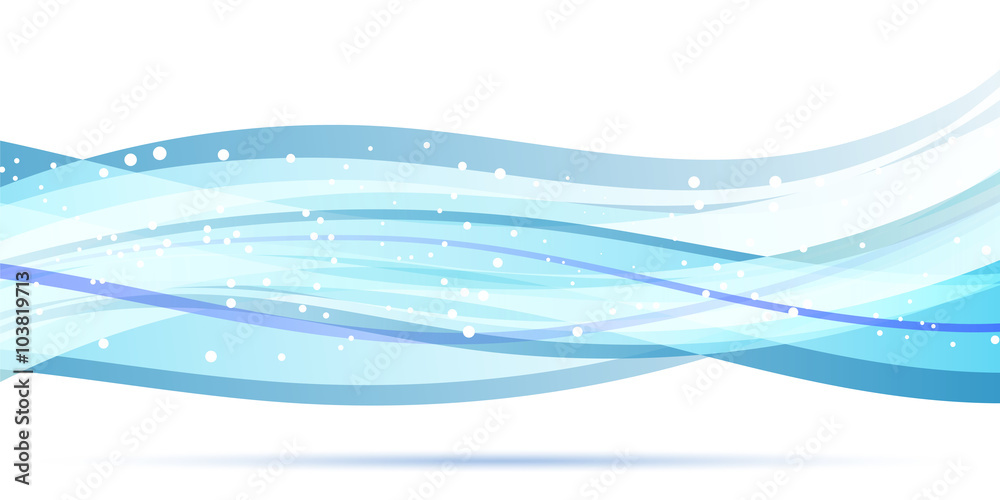 Abstract background design.Waves with circles.Vector Abstract background design.Waves with circles.Vector