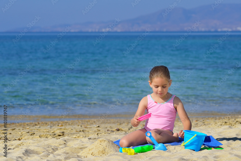 Real toddler girl enjoying her summer vacation Real toddler girl enjoying her summer vacation