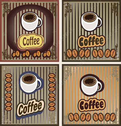 vector set of coffee banners for restaurants cafes bars