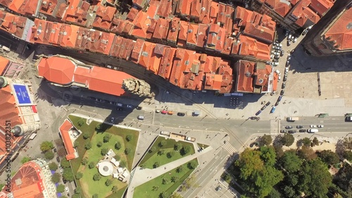 Aerial Church City Roof Architecture Drone Town Europe Tourism Travel House Landmark Residential Famous Tower Portugal Road History photo