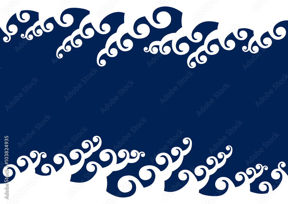 波模様の背景イラスト Stock Vector Adobe Stock
