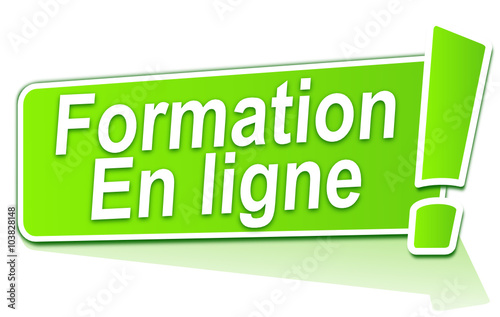 formation en ligne sur étiquette verte