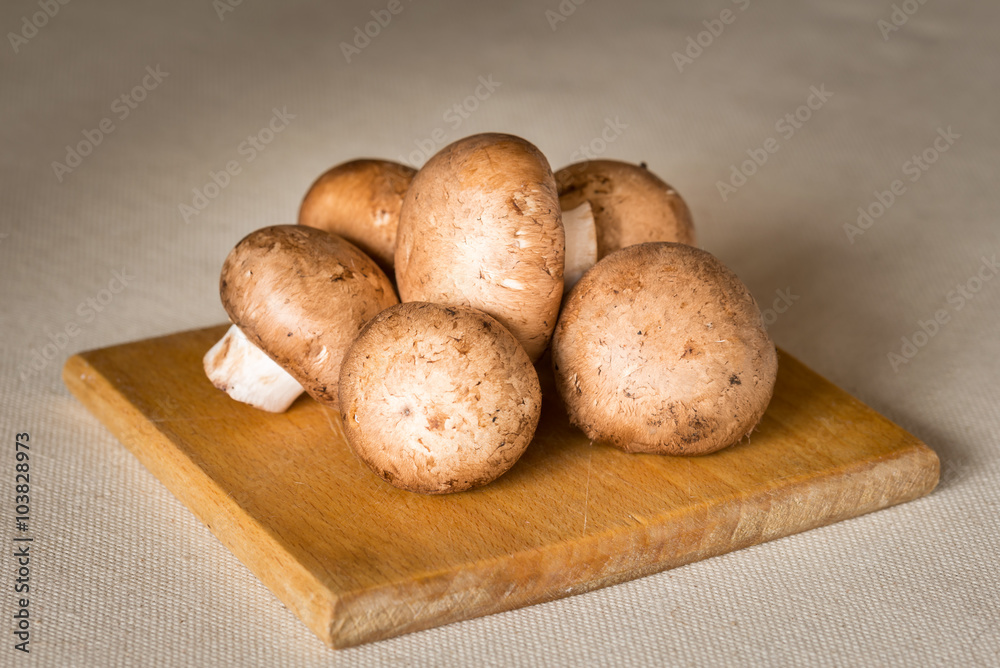 Brown Champignons Mushrooms Brown Champignons Mushrooms