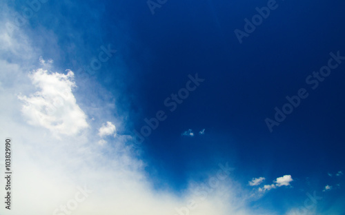 clouds in the blue sky