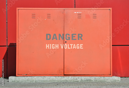Fototapeta Naklejka Na Ścianę i Meble -  High voltage caution
