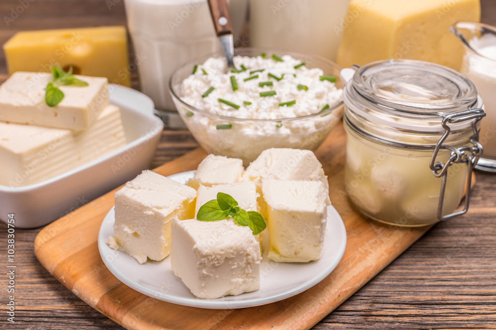 Various dairy products Various dairy products