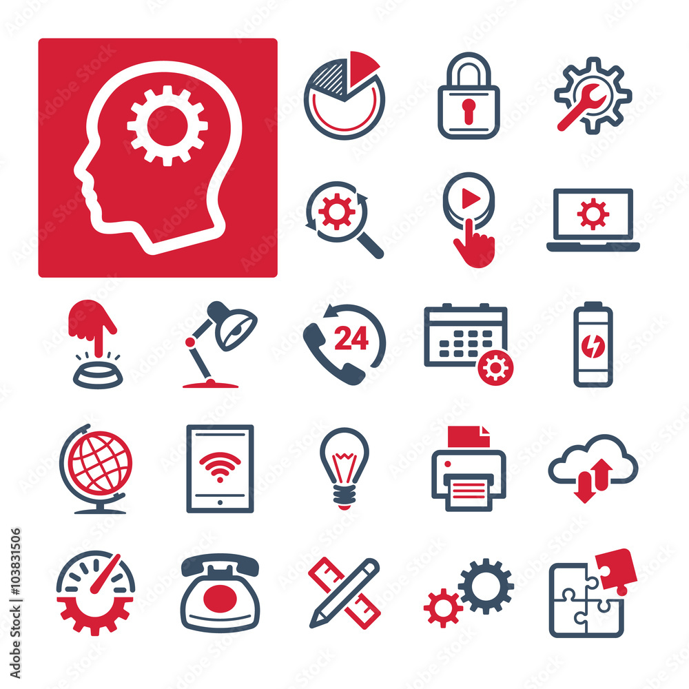 A selection of icons related to Office, Productivity and Communication (Part 2).