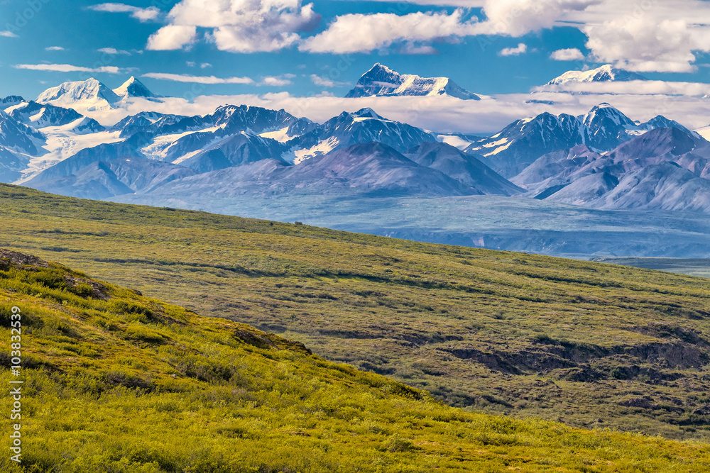 High peaks of the central Alaska Range