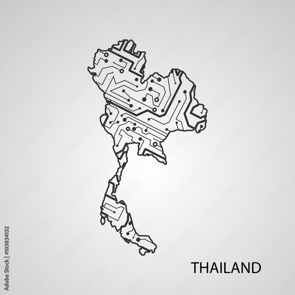 Fototapeta premium Circuit board Thailand