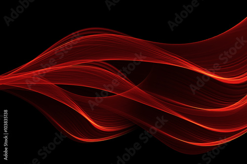 red glow energy wave. lighting effect abstract background with c