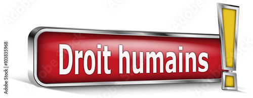 Droit au travail sur panneau rouge