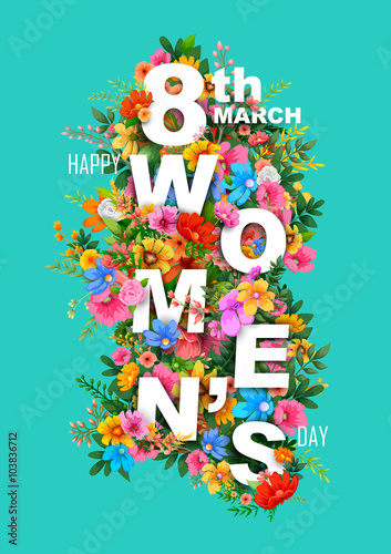 Happy Women Day greetings background