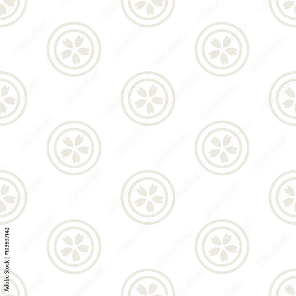 Seamless pattern of Sakura design white background Seamless pattern of Sakura design white background