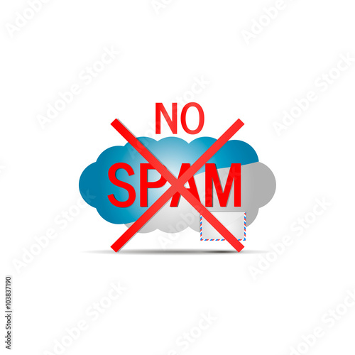 Spam e-mail. Vector illustration
