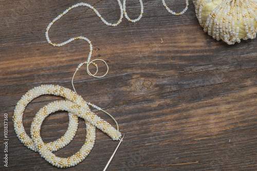Tableau sur toile Start of rope crocheting