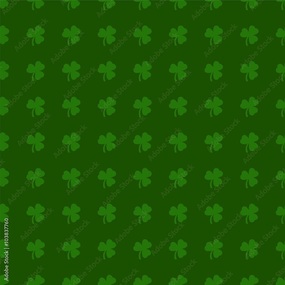 Clover leaves background. St. Patrick day. Seamless pattern Clover leaves background. St. Patrick day. Seamless pattern