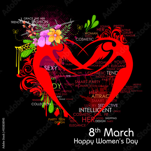 Happy Women Day greetings background