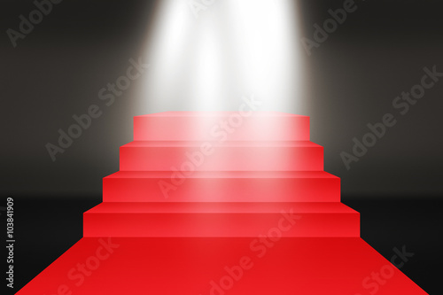 Red Carpet Stairs Backdrop